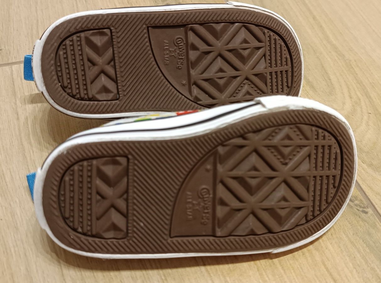 Converse 20 trampki UK 4 buty wiosenne na rzepy dla chłopca w pojazdy