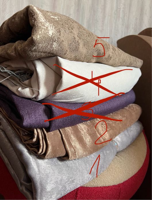 Штори пошиті - полотно 360*200, 350*240, 240*186