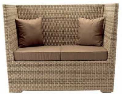 sofá 2 lugares exterior