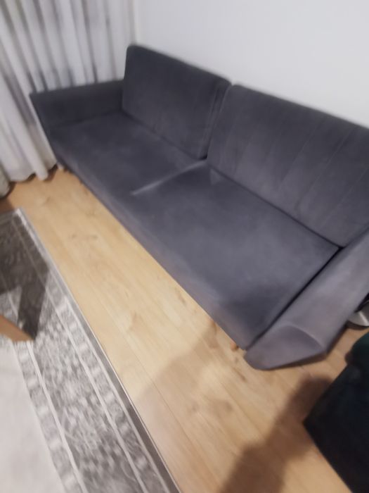 Sofa rozkładana kolor szary