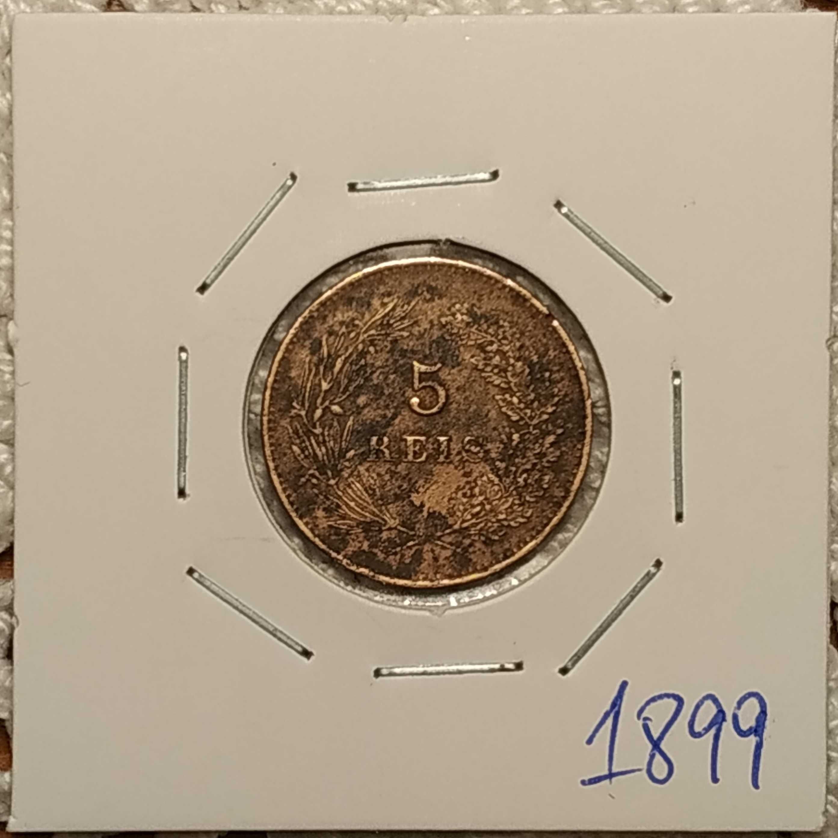 Monarquia - moeda de 5 reis de 1899
