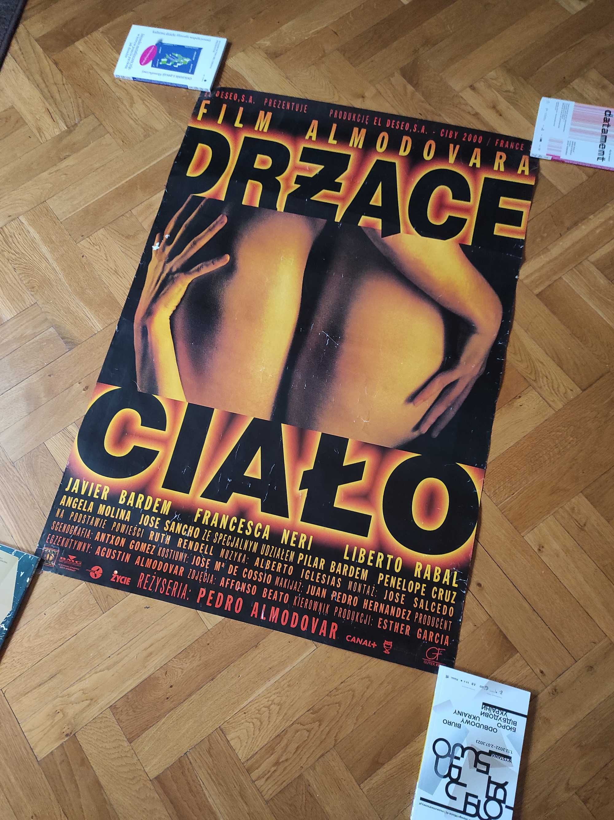 plakat  filmowy Drżące ciało Almodovar