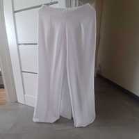 Białe spodnie materiałowe