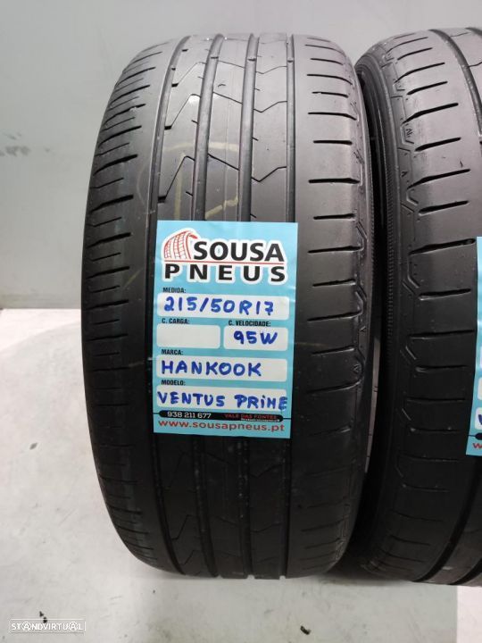 2 pneus semi novos 215-50r17 hankook - oferta dos portes