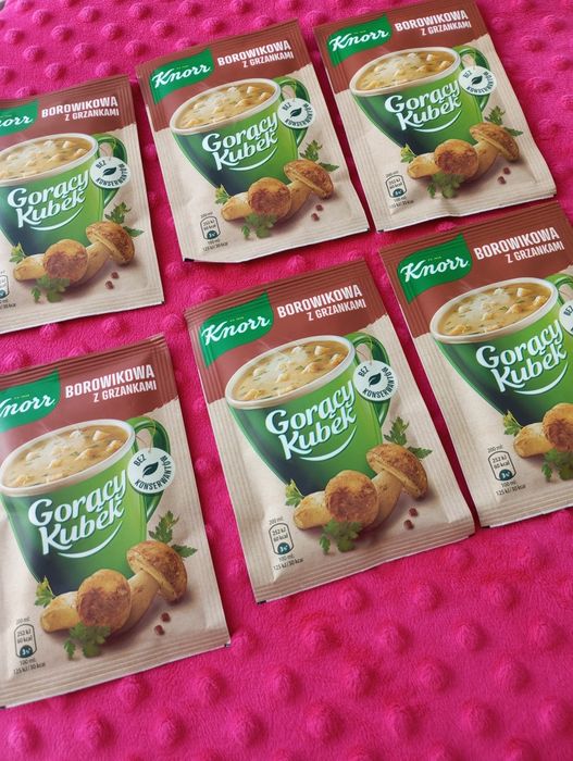 Sprzedam zupki gorące kubki Knorr 6 sztuk
