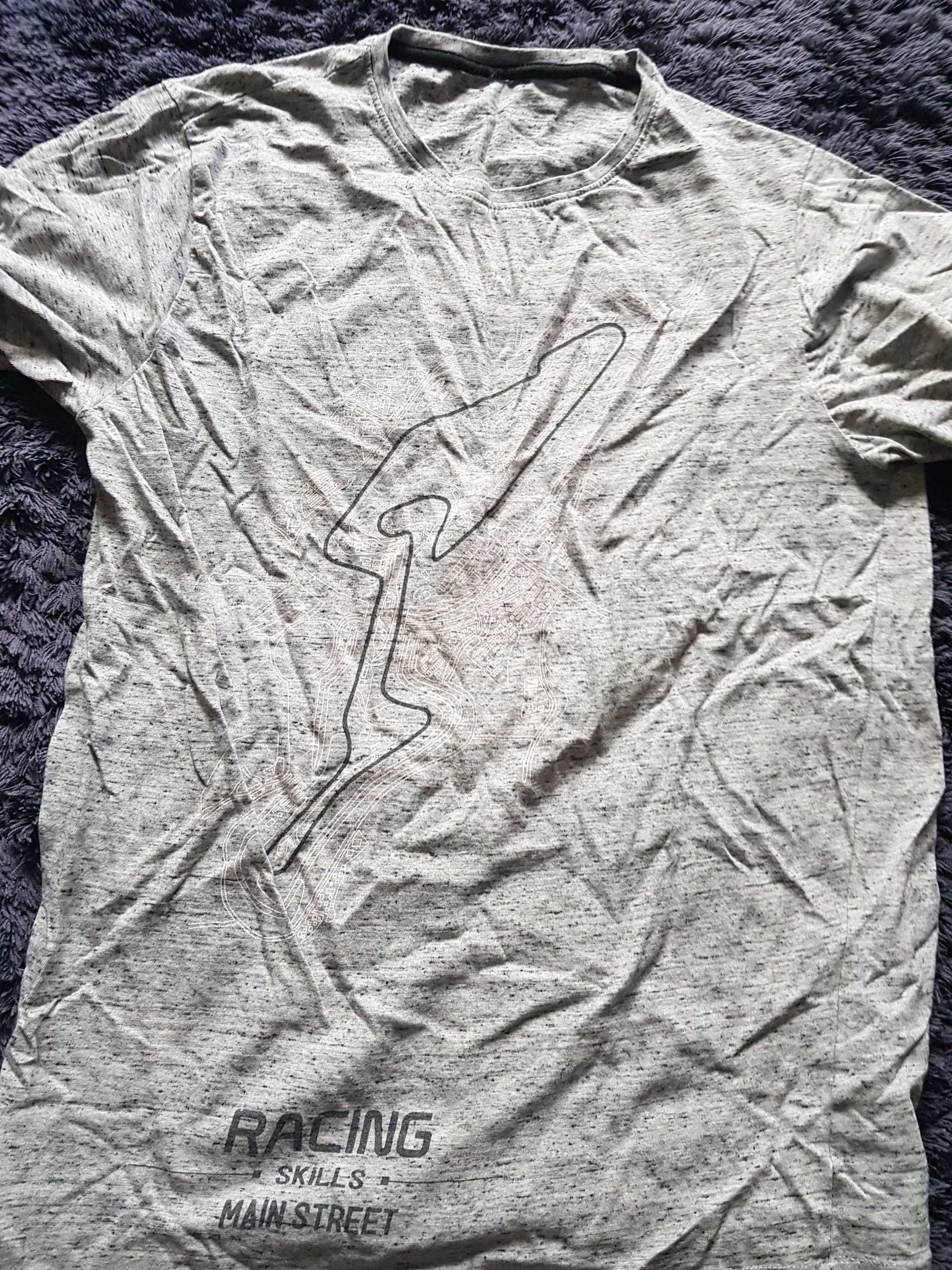 Koszulka męska siwa