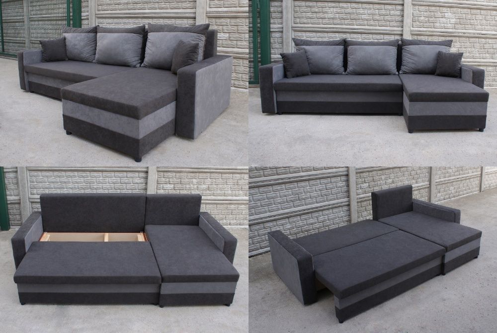 Narożnik Loft z funkcją spania! Kanapa Łóżko Rogówka Sofa