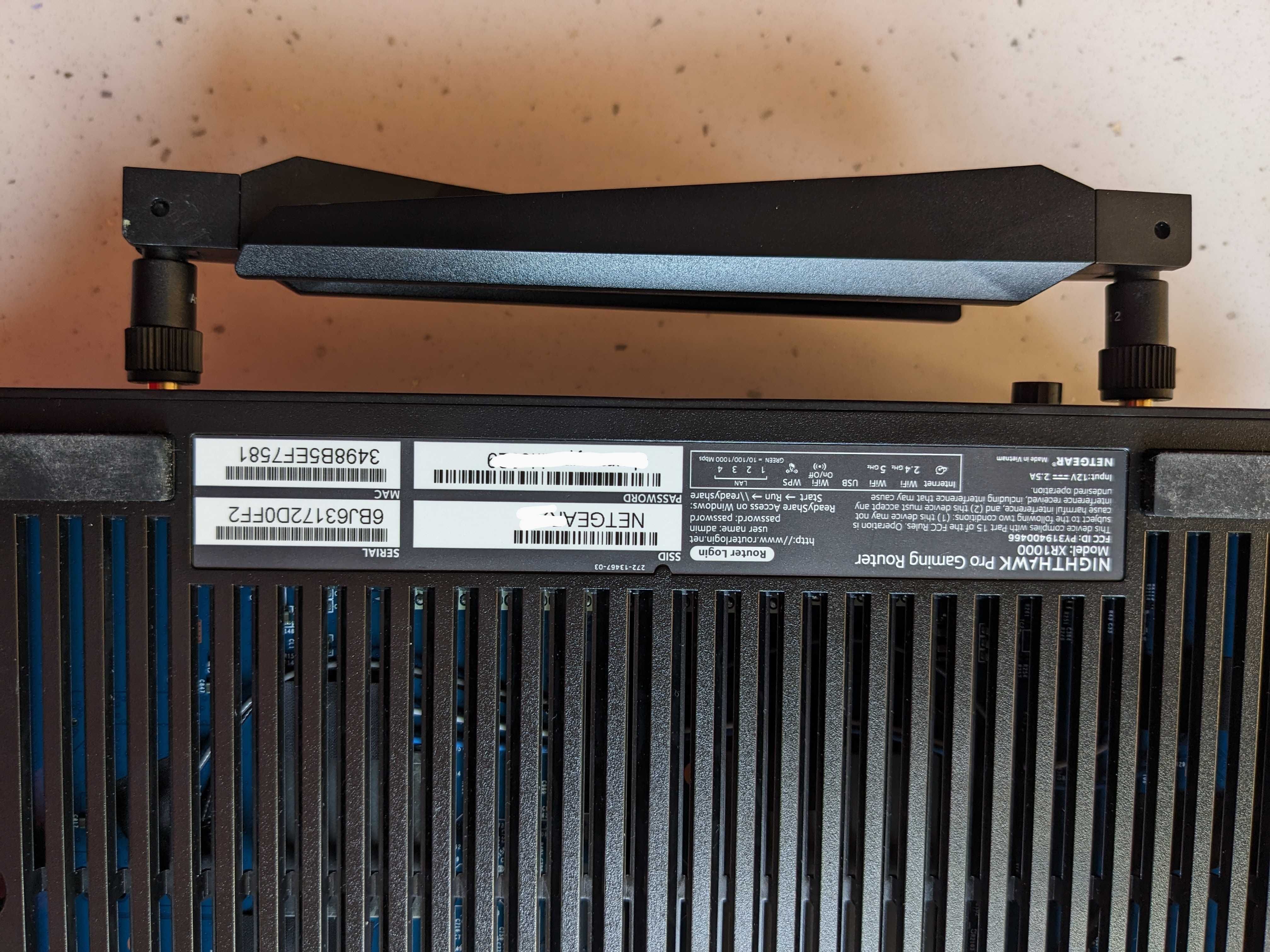 Netgear Nighthawk Pro Gaming Router XR1000 WiFi 6
