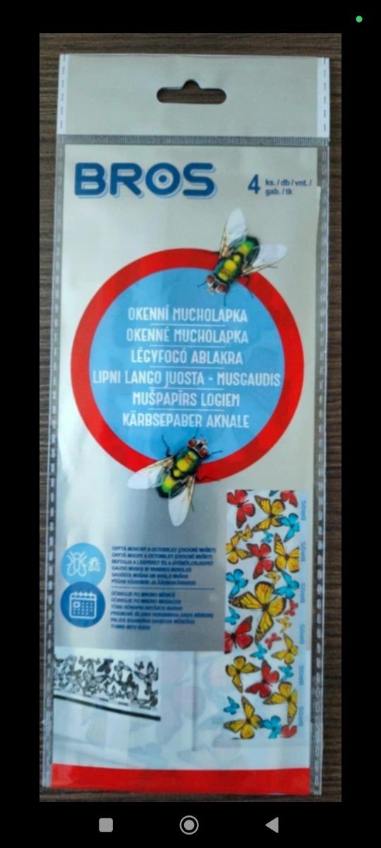 Lep na okno do wyłapywania much, muszek owocówek i innych owadów