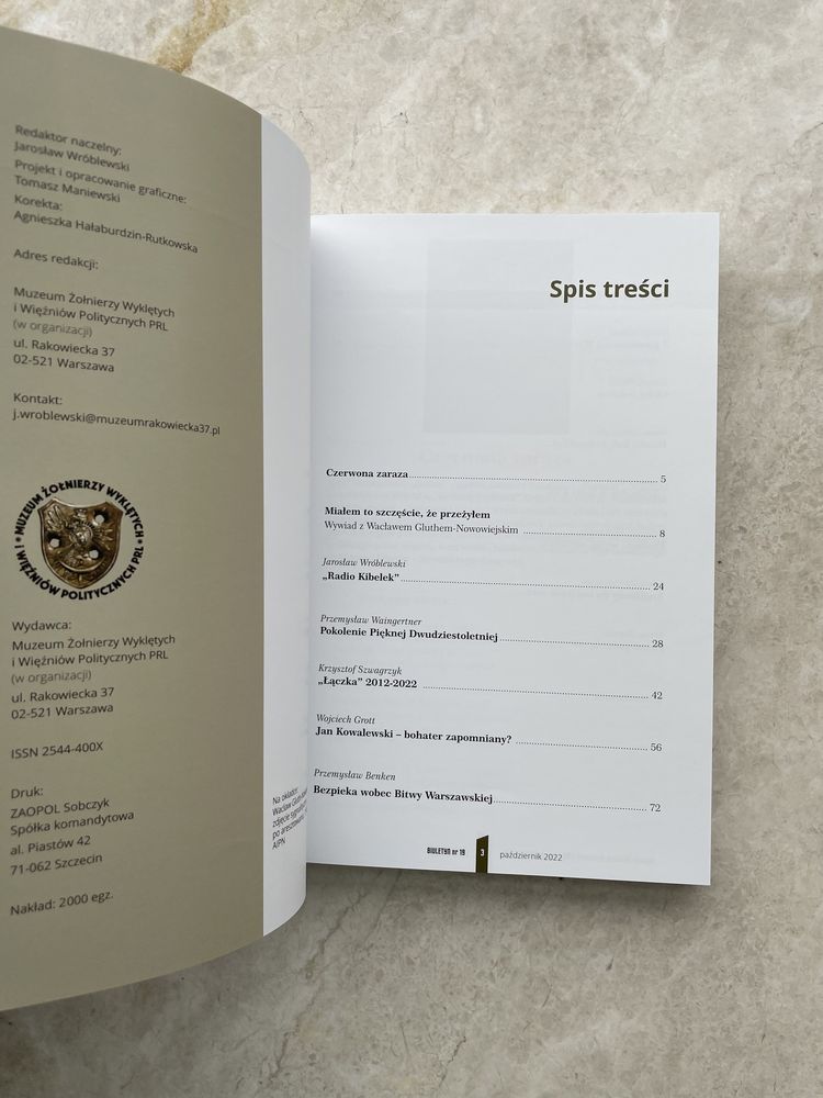 Muzeum żołnierzy wyklętych rakowiecka 37 biuletyn październik