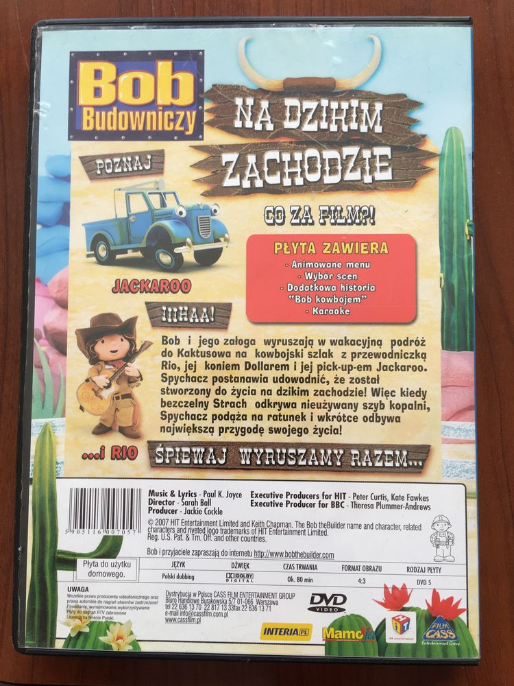bajki bajka gra Bob Budowniczy Świnka Peppa dla dzieci DVD CD-ROM PC