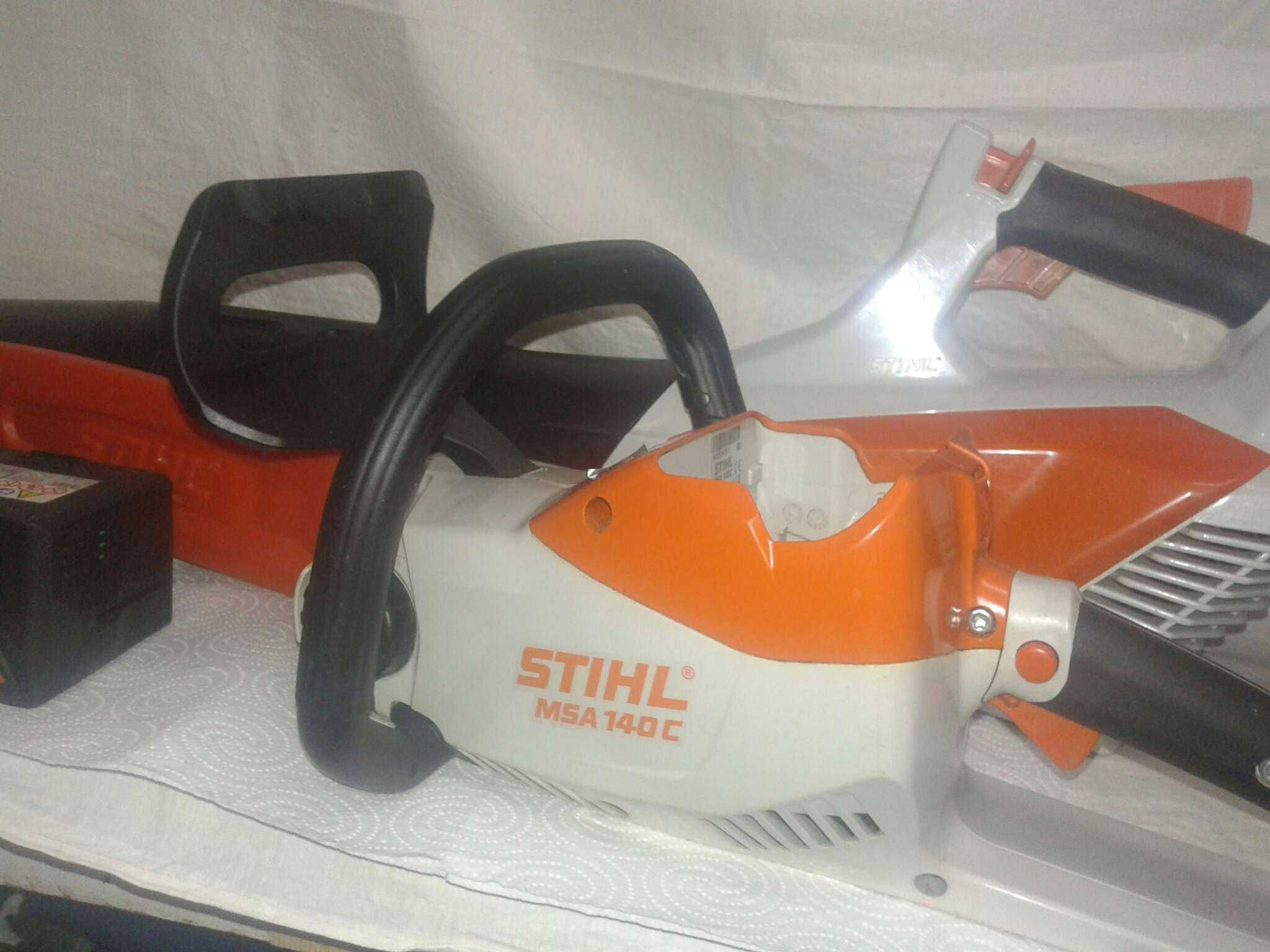 piła akumulatorowa STIHL dmuchawa jak nowe akumulator ładowarka