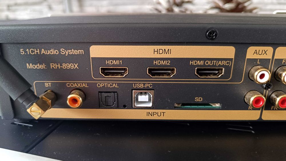 Przetwornik cyfrowo analogowy DAC z możliwością 5.1 DTS 4K BT USB