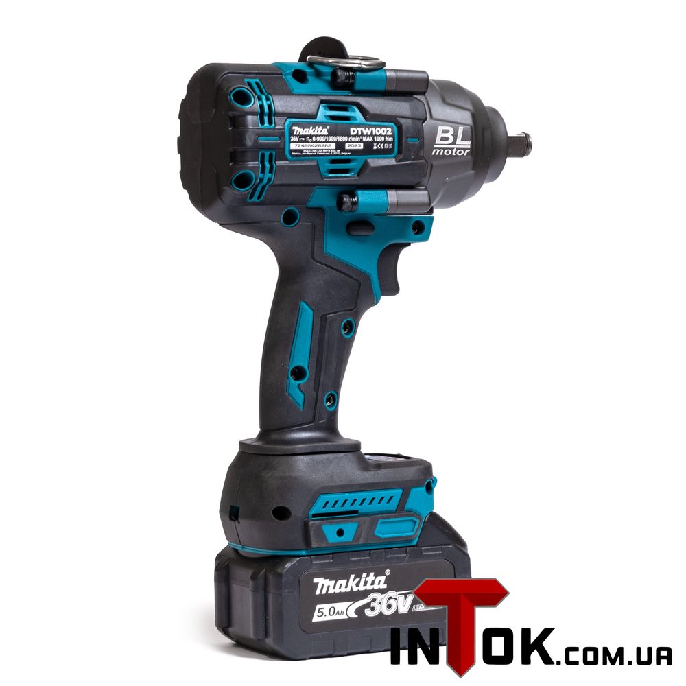 Гайковерт аккумуляторный Makita DTW1002 | 1000Nm | 36V | 9.0 A/h