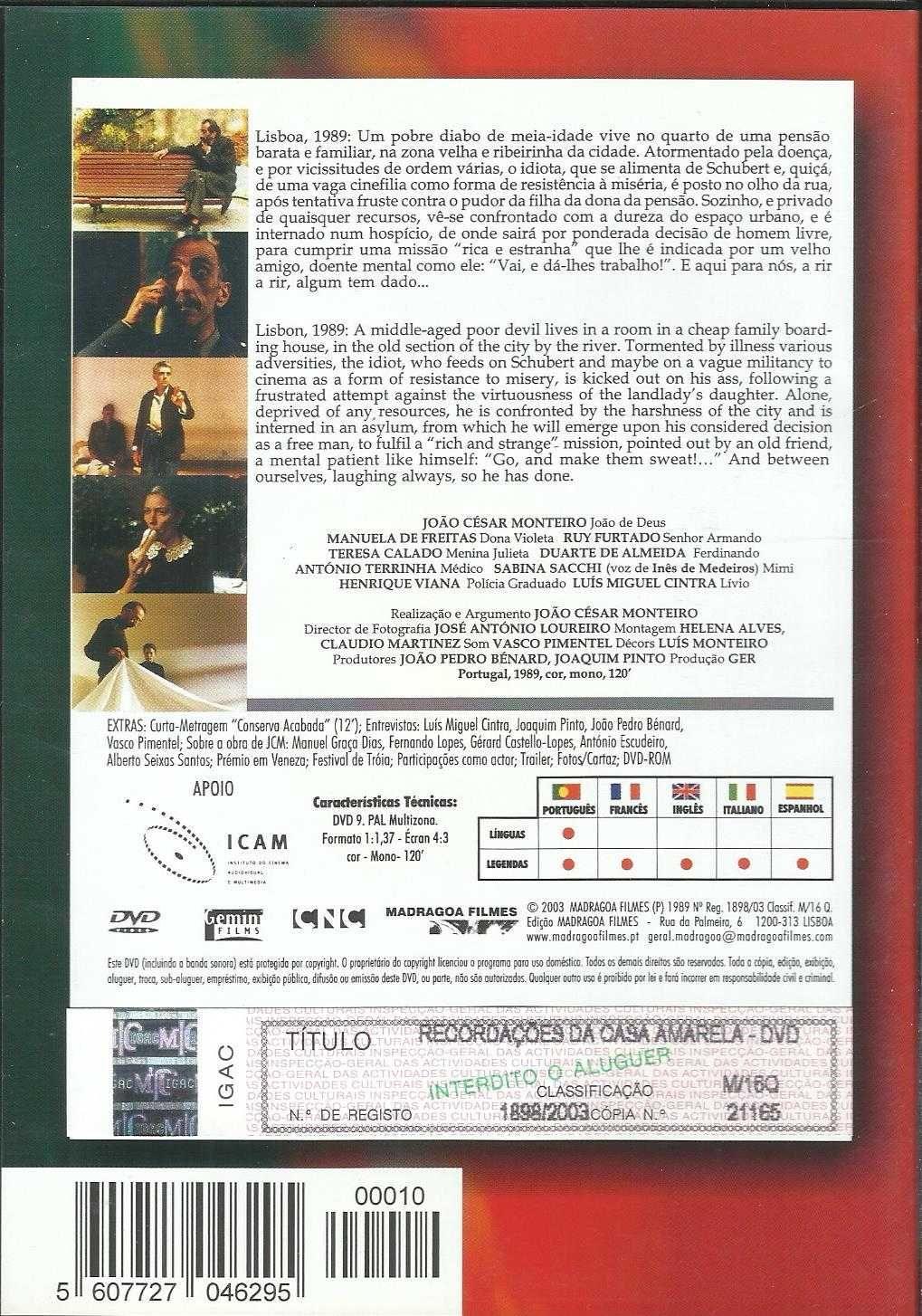 Recordações da Casa Amarela (colecção Cinema Português)