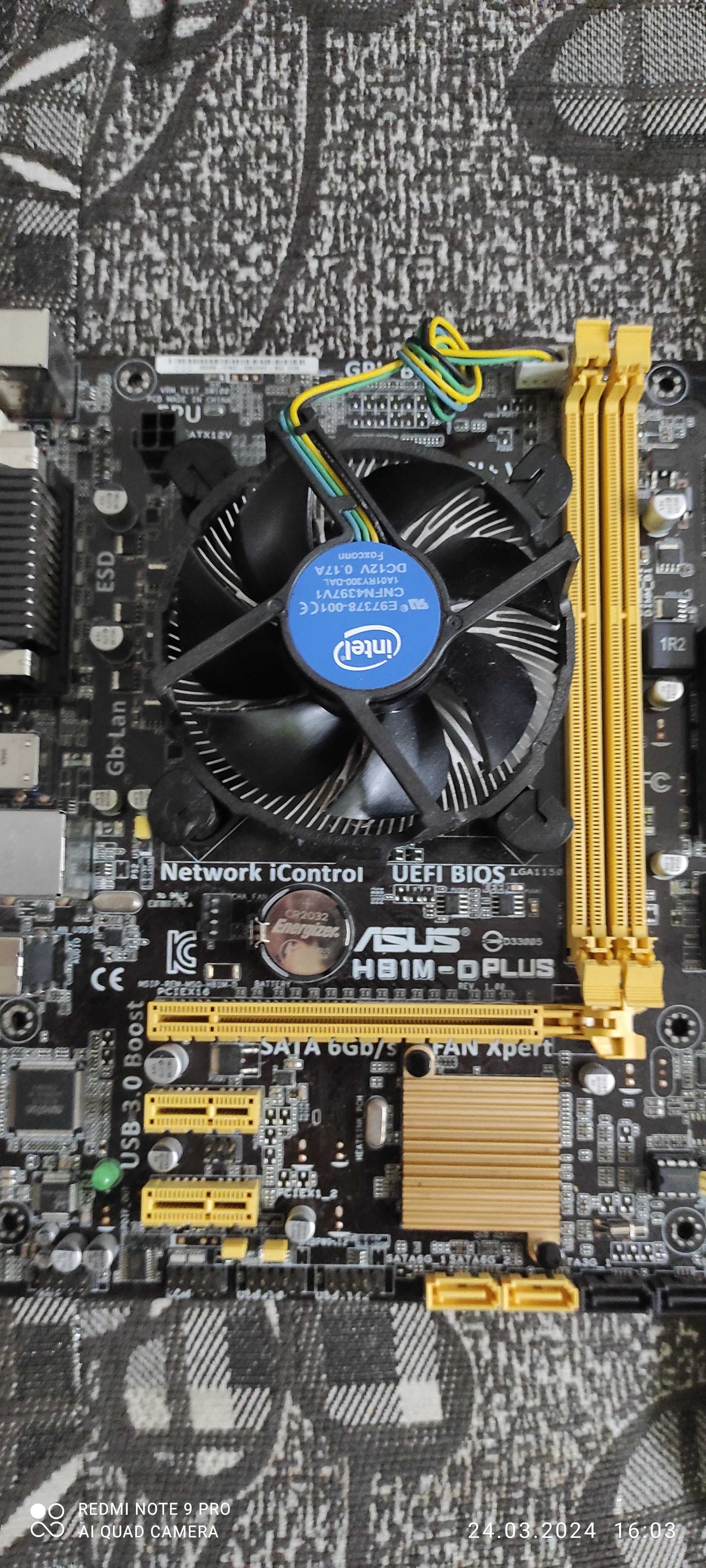 Zestaw Procesor Intel Core i5-4460 + Asus H81M-D + 8GB RAM