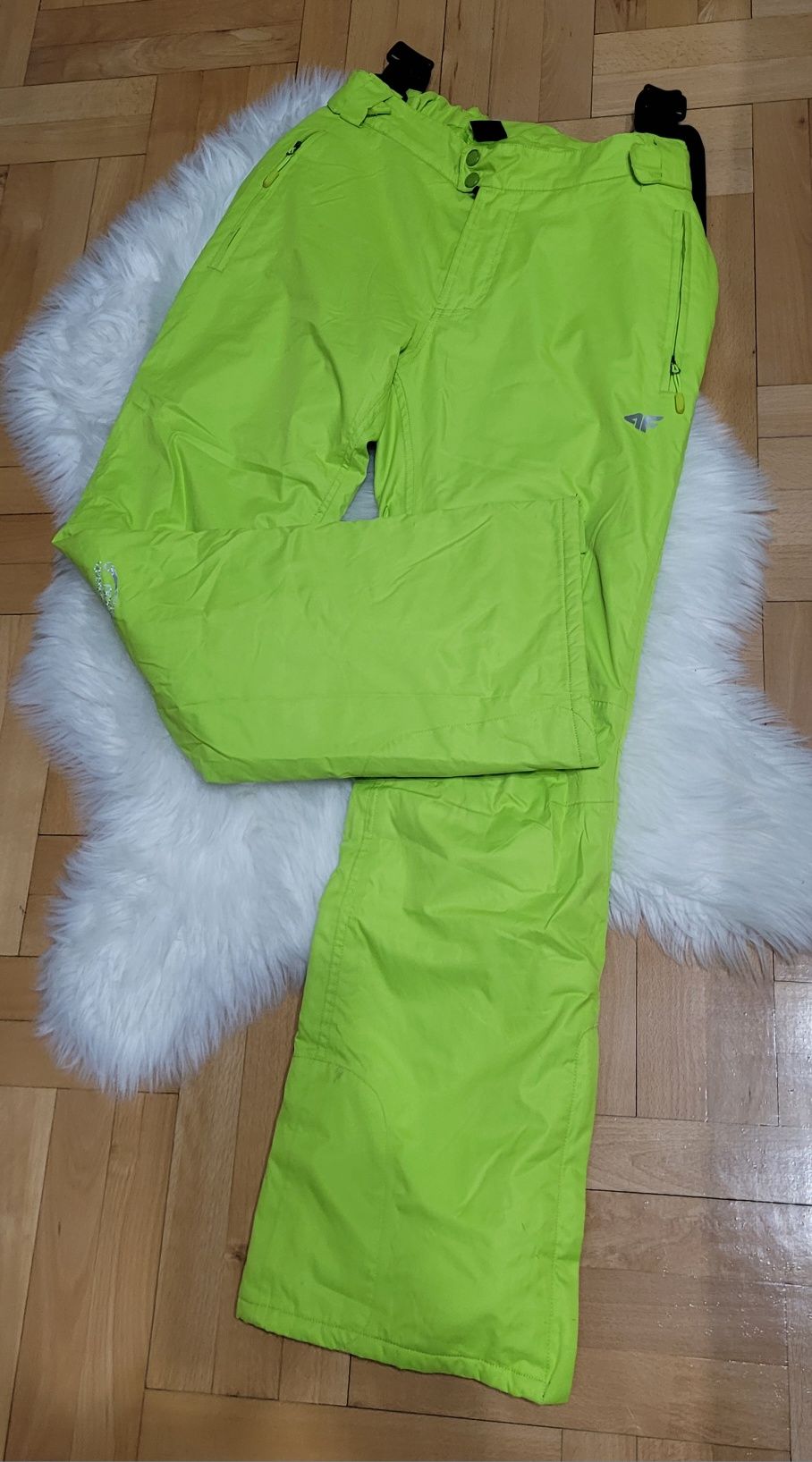 Spodnie Narciarskie M 4F Neon ( limonka)