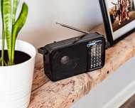 Radio Kuchenne AM/FM Na Baterie R20 z Anteną, Mini Jack, Przenośne