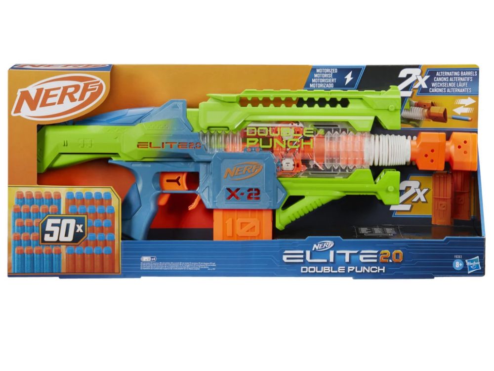 Pistolet Wyrzutnia Nerf Elite Double Punch od Hasbro