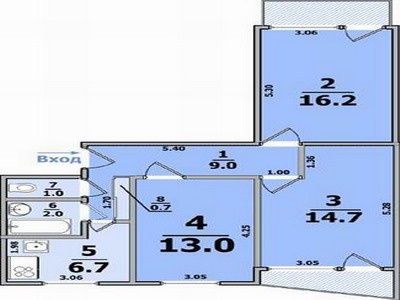 Срочная продажа 3-х комнатная,Медкомплекс.602 микрорайон.Є Відновлення