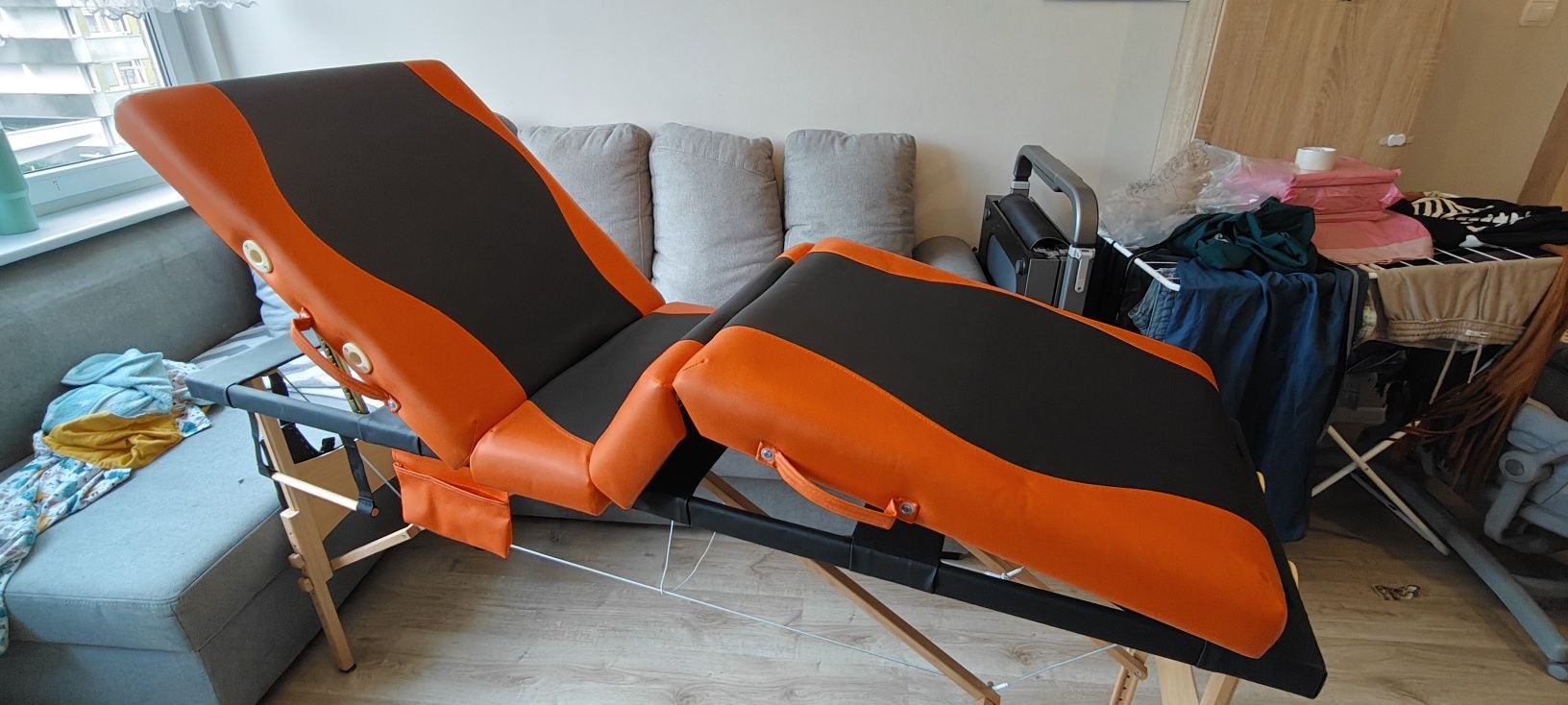Stół łóżko do masażu 4 segmentowe drewniane BodyFit