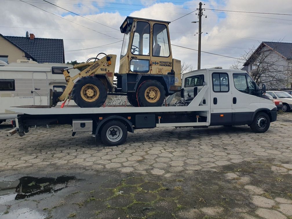 Wypożyczenie Wynajem Lawety Ciężarowej z płytą hydrauliczna
