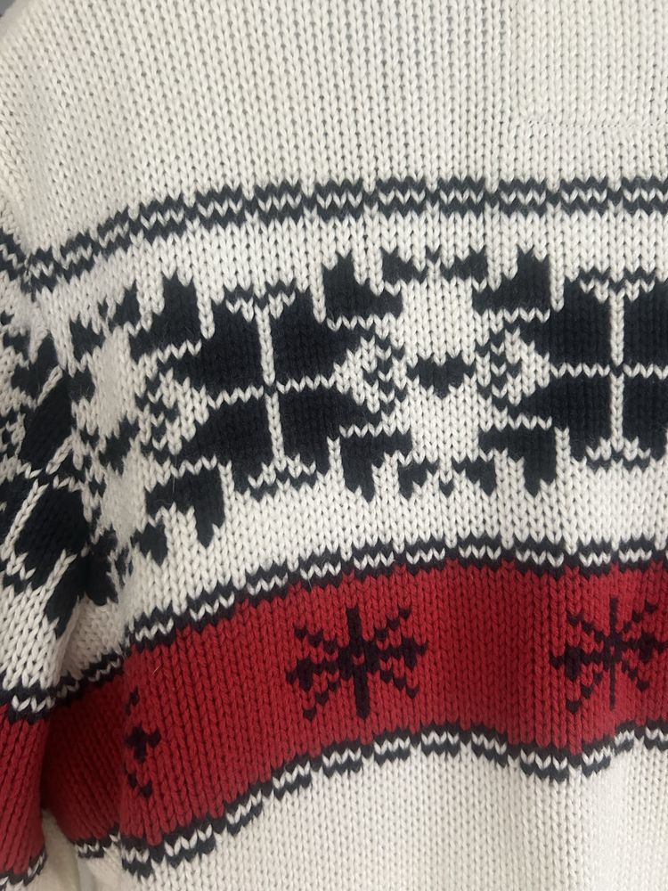 Kardigan męski sweter zimowy świąteczny Ultramagnetic jak H&M Zara