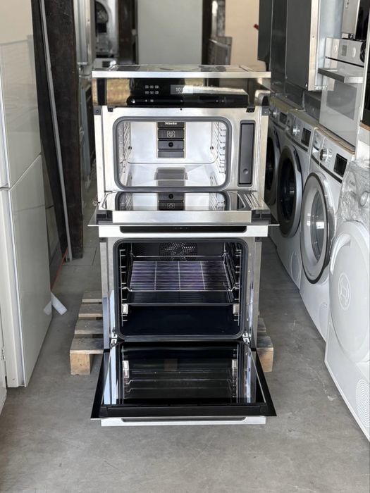 Комплект Miele — Пароварка + НВЧ DGM 6301 + Духова шафа  H 2661 B