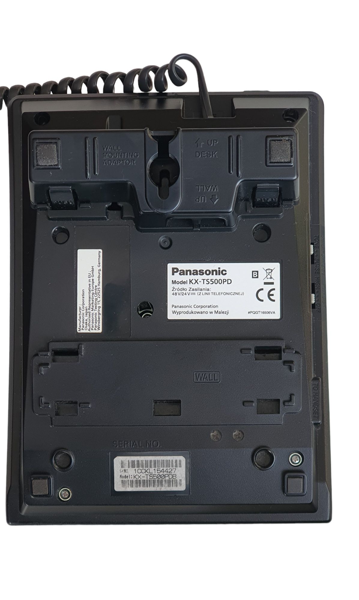 Telefon stacjonarny Panasonic KX TS500PD.