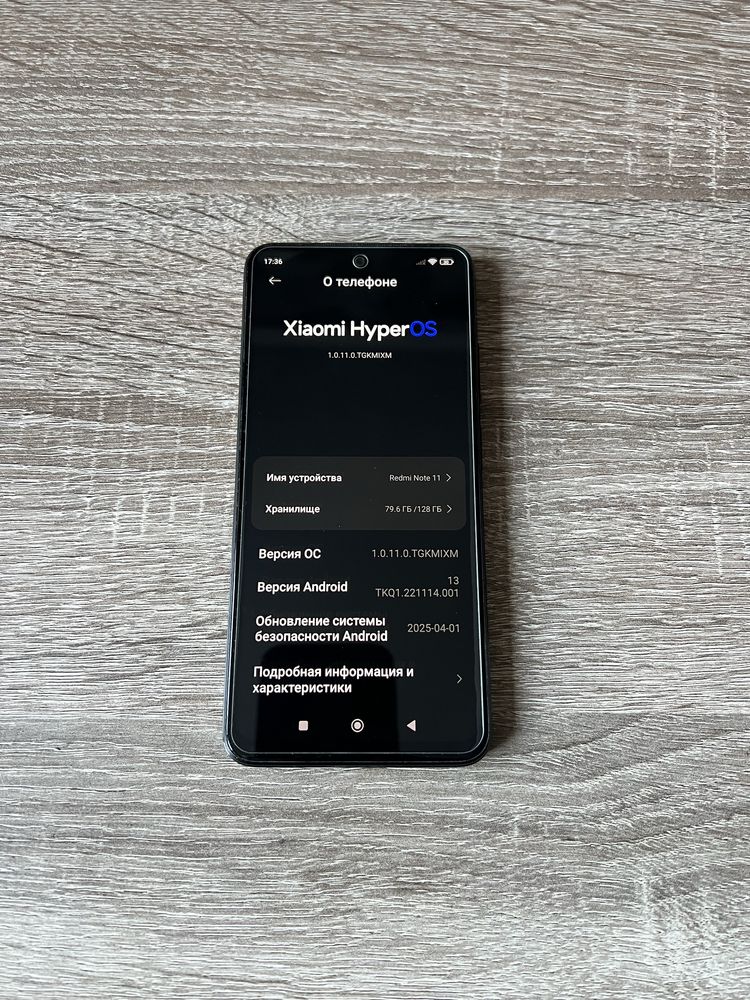 Xiomi Redmi note 11 4/128