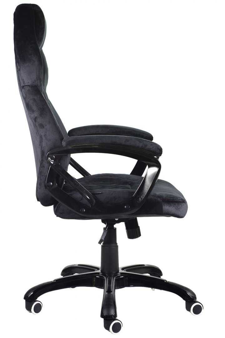 Fotel Gamingowy Biurowy Krzesło Obrotowe Alcantara