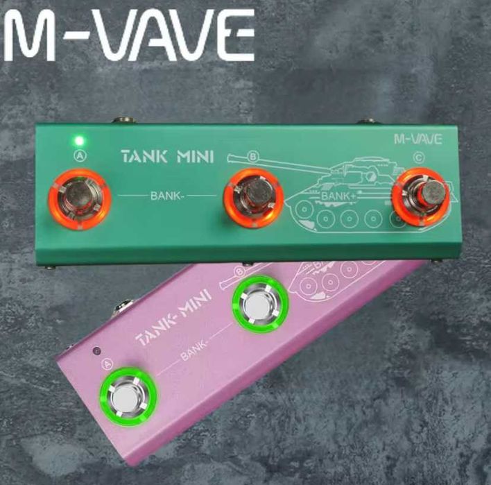 Блютуз гітарний та басовий процесор ефектів на аккумуляторі Tank mini