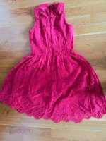 Sukienka czerwona dla dziewczynki na 164
