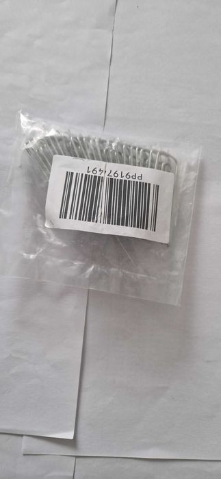 Zestaw 20 sztuk haczyków kurtynowych, stal nierdzewna