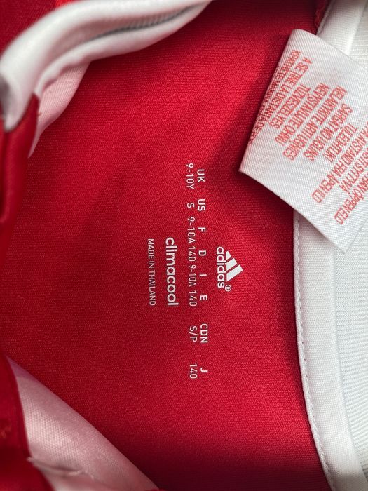 koszulka adidas, czerwona, rozmiar 140