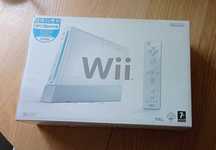 Nintendo Wii, komplet, 8 gier, pudełko