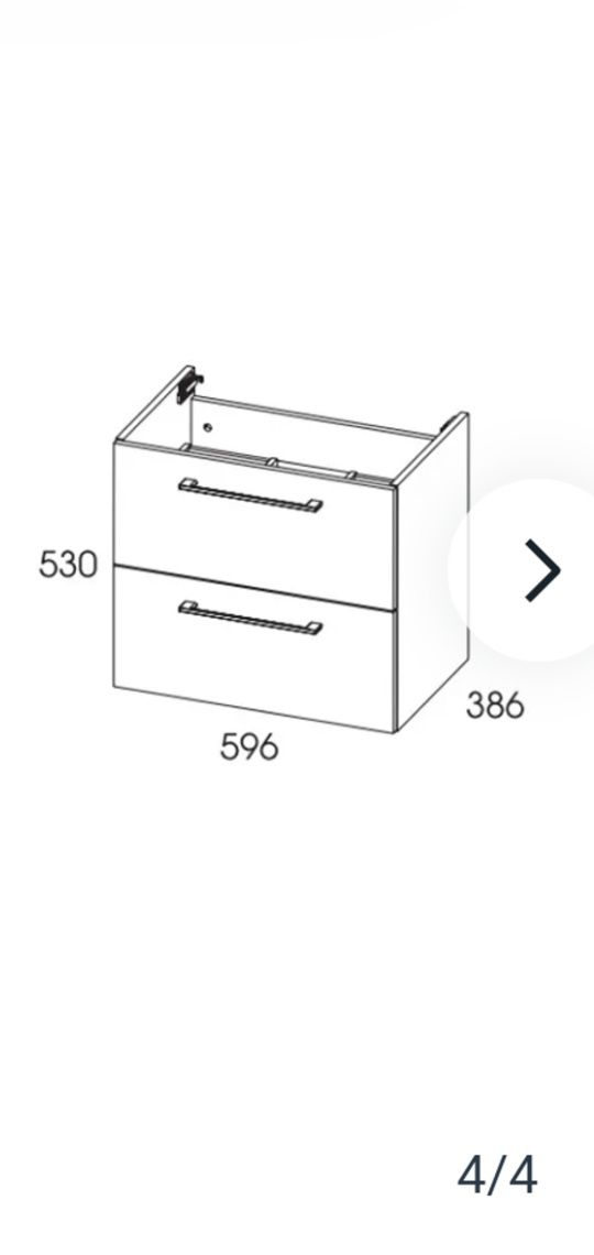 Szafka umywalkowa 60 Elita piko