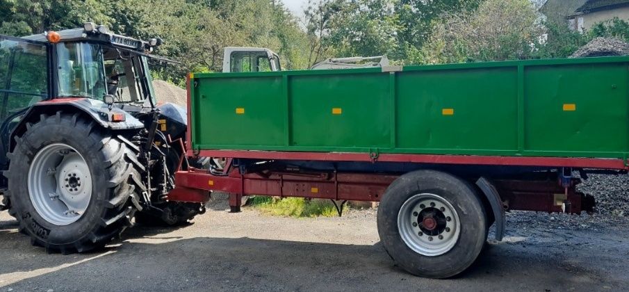 Przyczepa jednoosiowa wywrotka kiper 3 stronny stronny