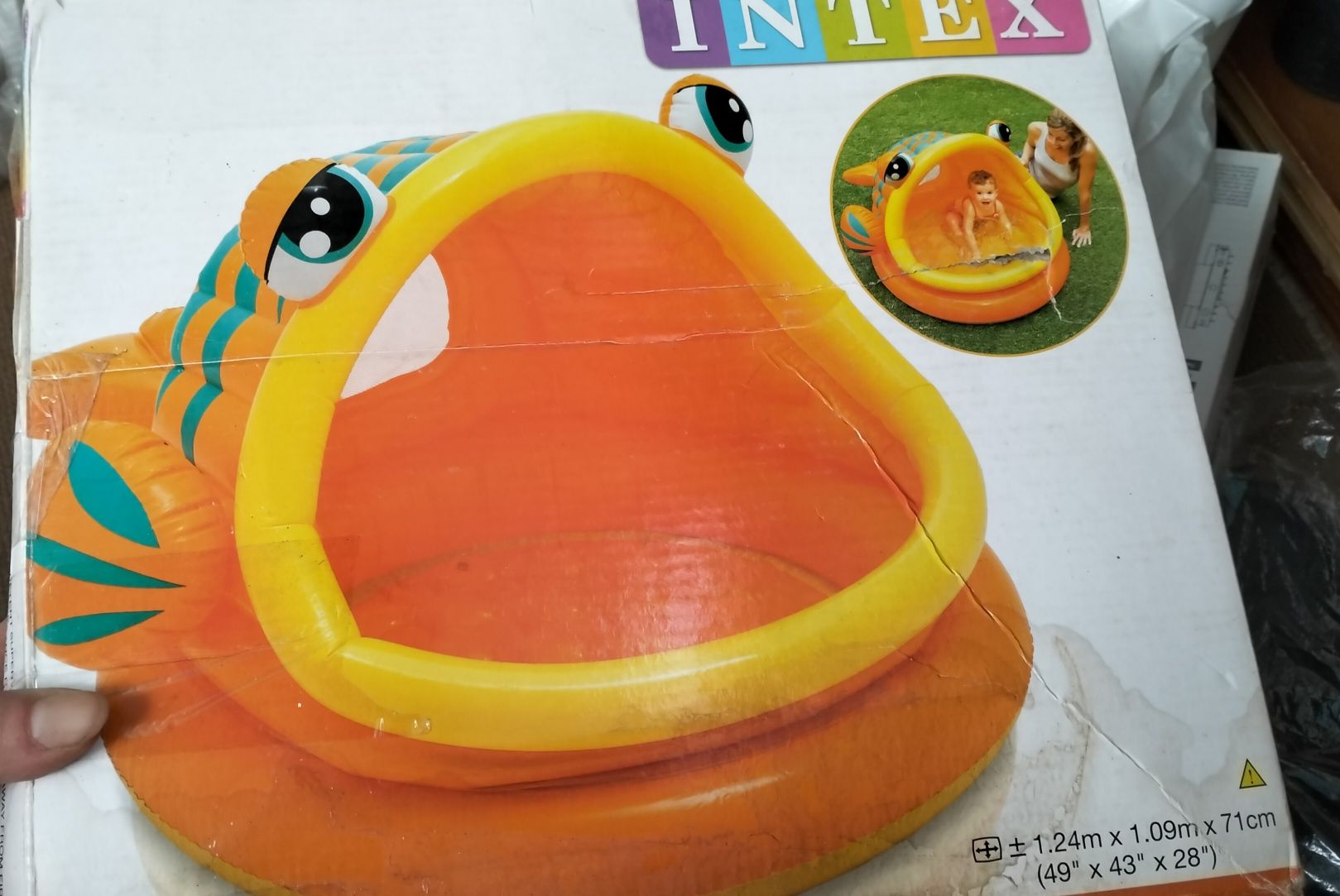 Дитячий басейн Intex риба