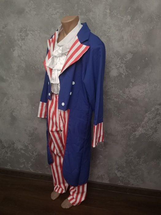 Карнавал маскарад костюм фрак американський Дядько Сем косплей хеловін