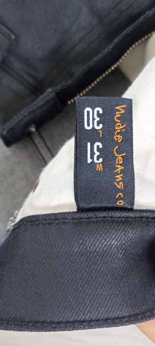 Jeans by Nudie Jeans Co. Thin Finn Back 2 Black W 31 L30