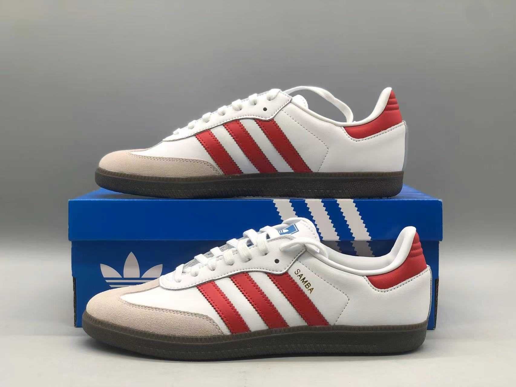 Adidas Samba OG 'White Scarlet' Жіночі Кросівки Адідас Самба