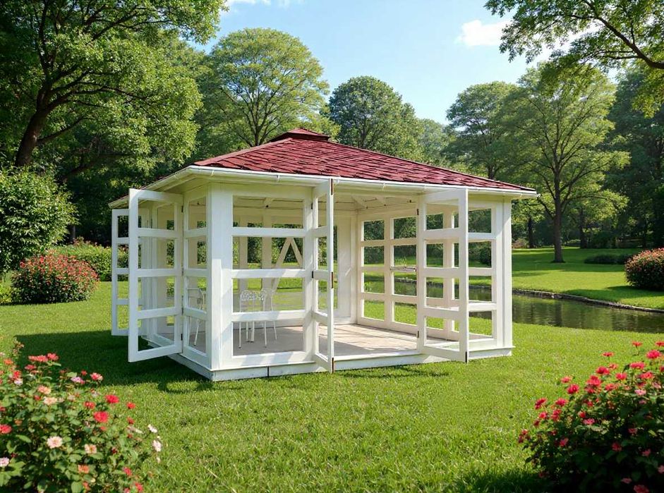 DOMEK SZKLANY 4x3 ALTANA SZKLANA 4x4 altana 5x5 sauna jacuzzi MDN10B