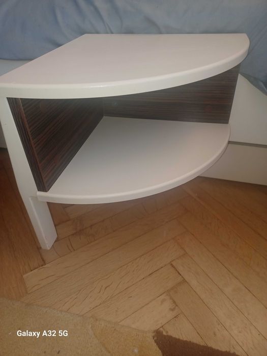 Łóżko meblik duże dwuosobowe  z szafką nocną