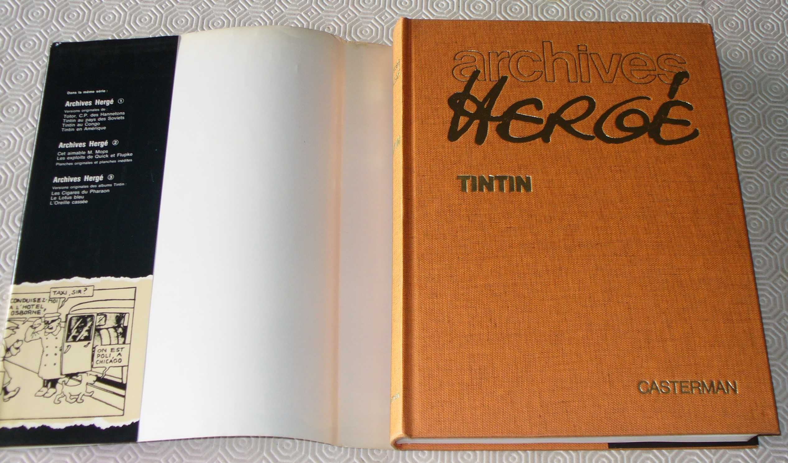 Archives Hergé - 4 vols coleção completa