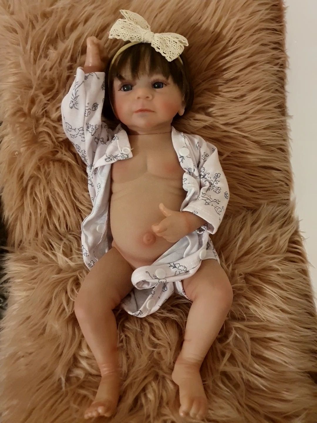 Realistyczna lalka Reborn z akcesoriami całą z vinylu do kąpieli