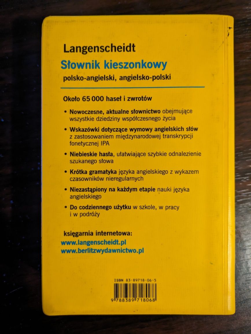 Langenscheidt kieszonkowy polsko-angielski i angielsko-polski