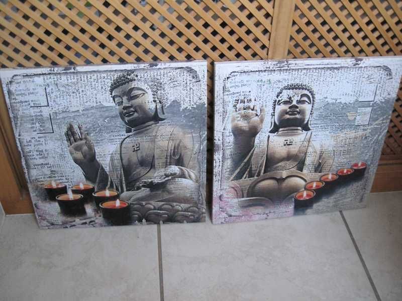 Quadros Buddha com efeito luz