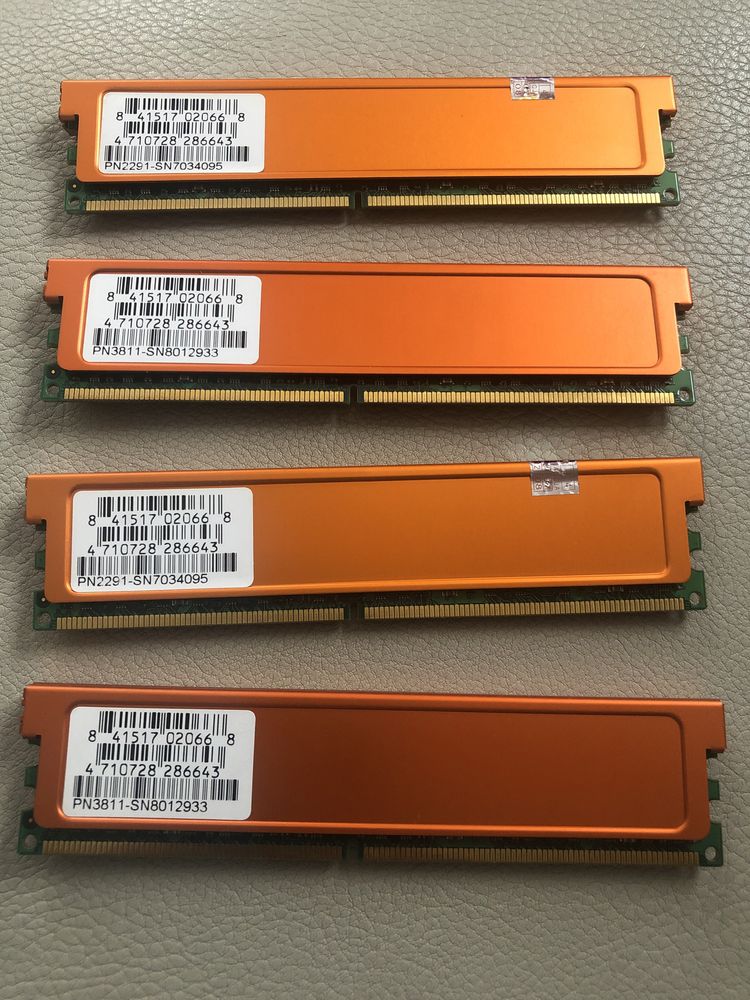 Pamięć 4gb 4x1gb DDR2 PC2 - 6400  GEIL