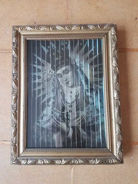 Obraz święty trójwymiarowy 3 D antyk